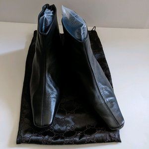 GUCCI Black Leather Boots